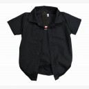 czarna koszula bawełniana - body krótkie rękawy